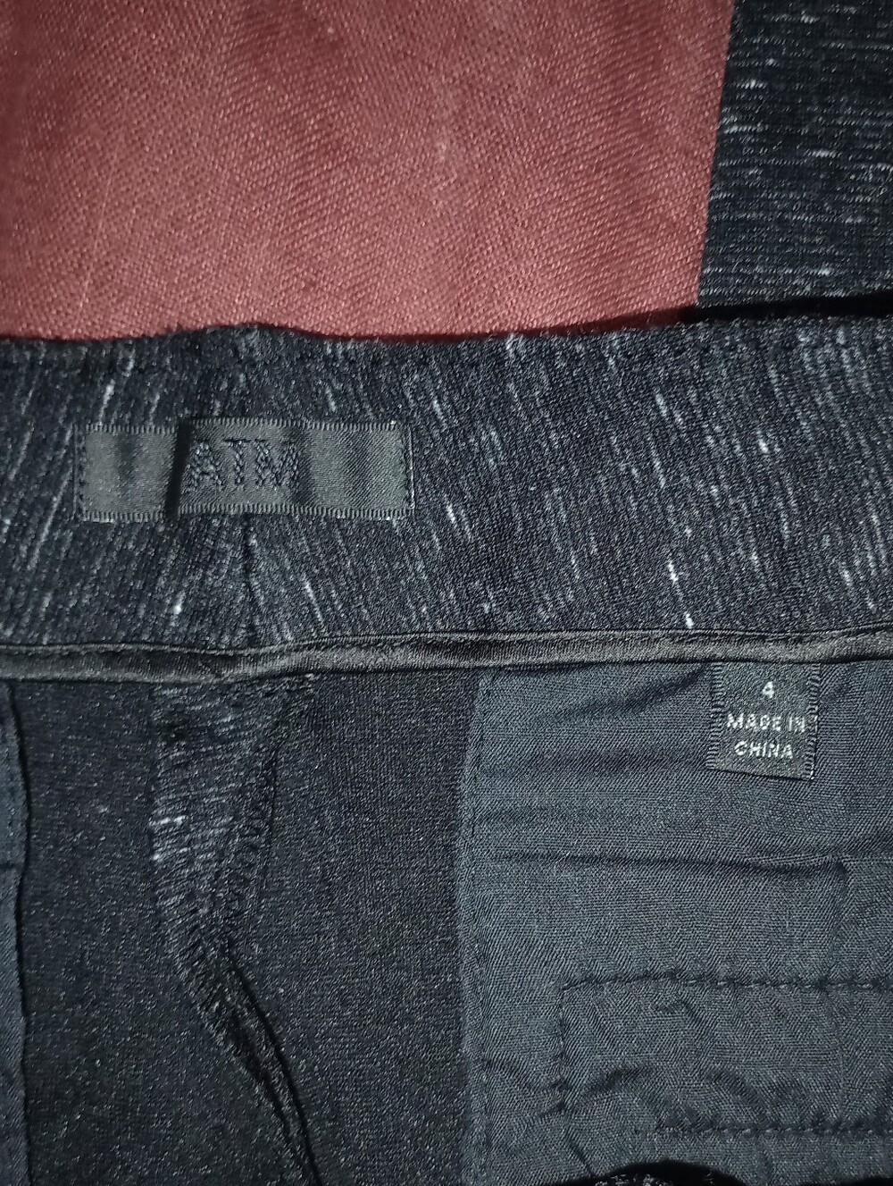 ATM Melange Ponte Skinny Moto Pant Black Speckle - Picture 11 of 12